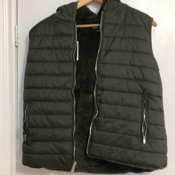 🦬 Buffalo David Bitton reversible hooded vest - Picture 1 of 5